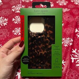 Leopard Kate Spade iPhone 15 Pro phone case